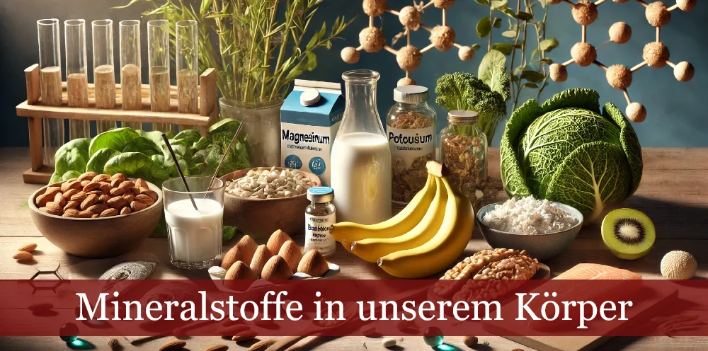 Mineralstoffen im Körper
