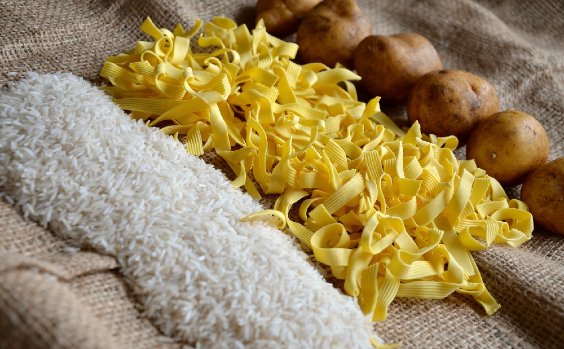 Kartoffeln, Nudeln, Reis